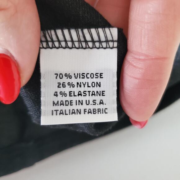 Bryn Walker Tunic Dress Womens Medium Long Sleeve High Low Made in USA Italian - Picture 7 of 8